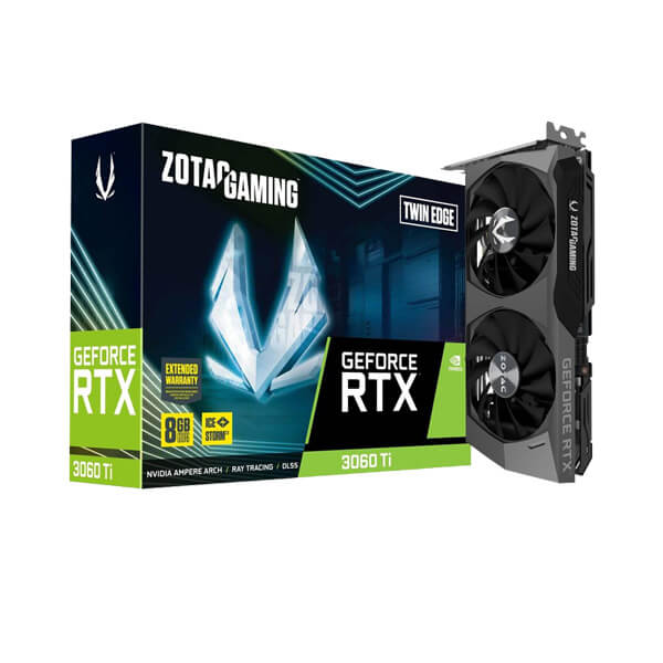 Zotac RTX 3060 Ti Twin Edge LHR 8GB Gaming Graphics Card